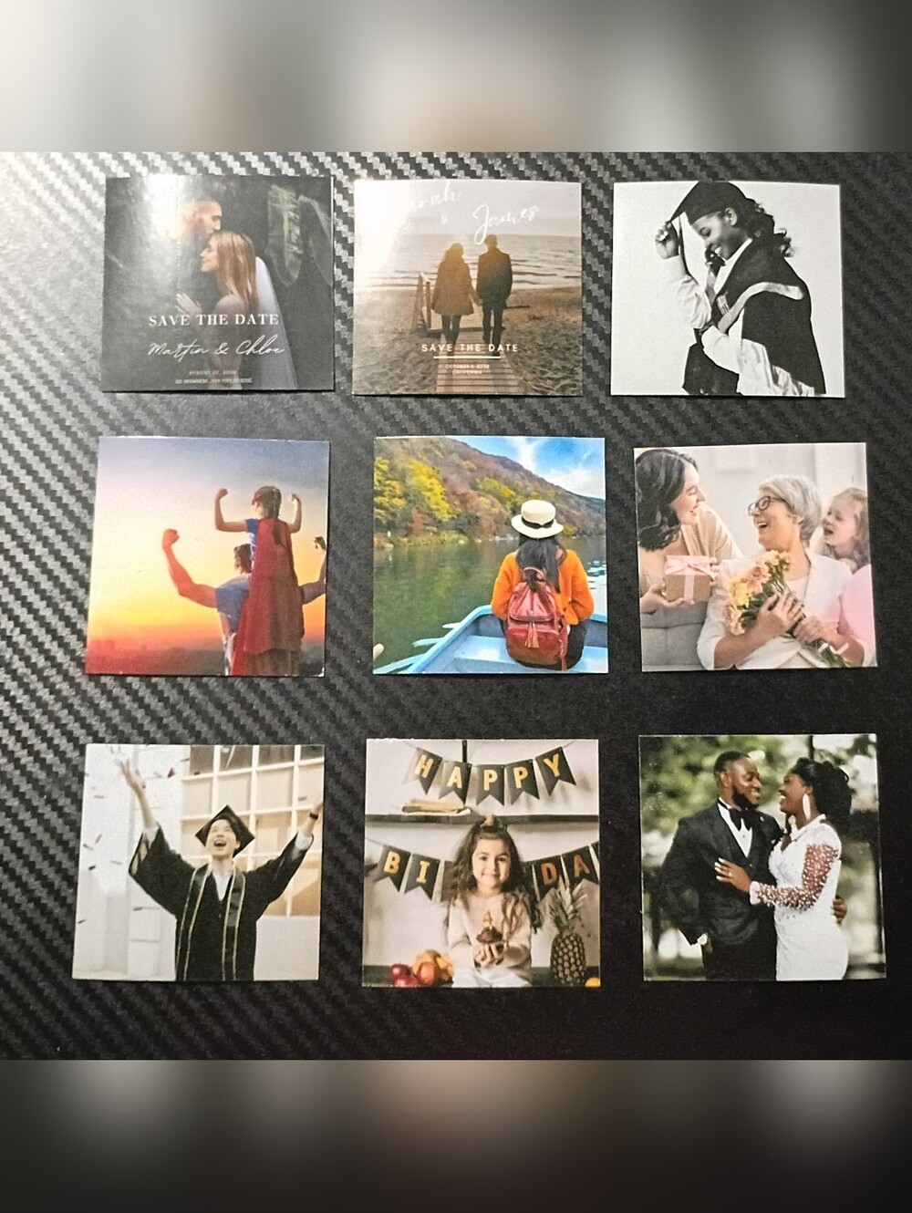 Custom Photo Magnets, Set Of 9